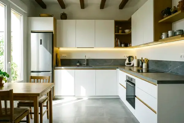 Cocina moderna reformada en Olesa de Montserrat